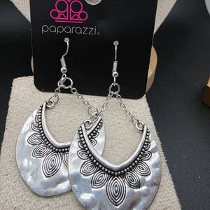 Paparazzi Silver Boho Earrings (1715)